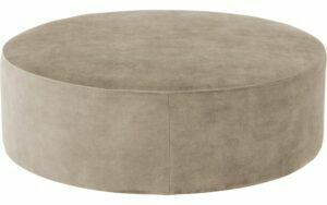 Afbeelding van een Goossens Poef Arendal, Poef ø 100 cm - 41 cm hoog