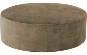 Afbeelding van een Goossens Poef Arendal, Poef ø 100 cm - 41 cm hoog