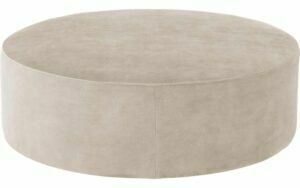 Afbeelding van een Goossens Poef Arendal, Poef ø 100 cm - 41 cm hoog