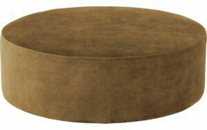 Afbeelding van een Goossens Poef Arendal, Poef ø 100 cm - 41 cm hoog