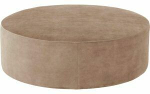 Afbeelding van een Goossens Poef Arendal, Poef ø 100 cm - 41 cm hoog