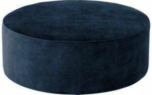 Afbeelding van een Goossens Poef Arendal, Poef ø 60 cm - 45 cm hoog