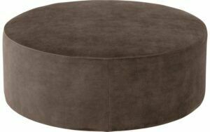 Afbeelding van een Goossens Poef Arendal, Poef ø 60 cm - 45 cm hoog