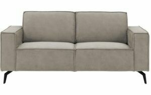 Afbeelding van een Goossens Hoekbank Hercules grijs, microvezel, 2-zits, modern design