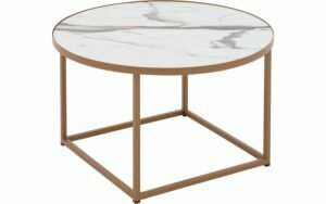Afbeelding van een Goossens Salontafel Livia rond, hpl zwart, modern design, 61 x 35 x 61 cm
