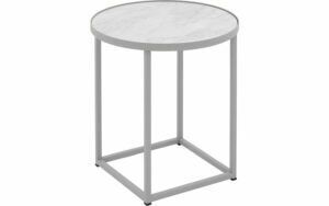 Afbeelding van een Goossens Salontafel Livia rond, hpl roze, modern design, 41 x 42 x 41 cm