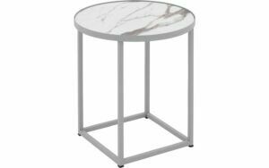 Afbeelding van een Goossens Salontafel Livia rond, hpl zwart, modern design, 41 x 42 x 41 cm