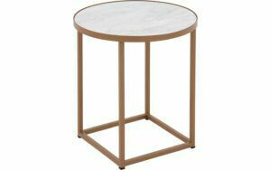 Afbeelding van een Goossens Salontafel Livia rond, hpl roze, modern design, 41 x 42 x 41 cm