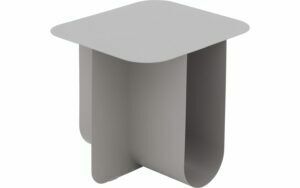 Afbeelding van een Goossens Bijzettafel Lottie, metaal grijs,, 44 x 39 x 40 cm