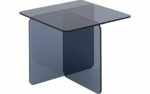 Afbeelding van een Goossens Salontafel Davey vierkant, glas zwart, modern design, 50 x 46 x 50 cm