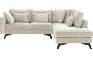 Afbeelding van een Goossens Bank Chambre bruin, stof, 2-zits, elegant chic met ligelement rechts