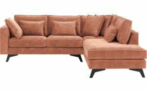 Afbeelding van een Goossens Bank Chambre roze, stof, 2-zits, elegant chic met ligelement rechts