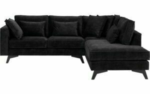 Afbeelding van een Goossens Bank Chambre grijs, stof, 2-zits, elegant chic met ligelement rechts