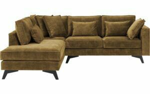 Afbeelding van een Goossens Bank Chambre groen, stof, 2-zits, elegant chic met ligelement links