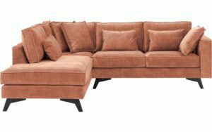 Afbeelding van een Goossens Bank Chambre roze, stof, 2-zits, elegant chic met ligelement links