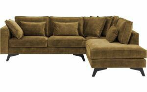 Afbeelding van een Goossens Bank Chambre groen, stof, 2,5-zits, elegant chic met ligelement rechts