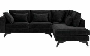 Afbeelding van een Goossens Bank Chambre grijs, stof, 2,5-zits, elegant chic met ligelement rechts