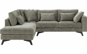 Afbeelding van een Goossens Bank Chambre grijs, stof, 2,5-zits, elegant chic met ligelement links