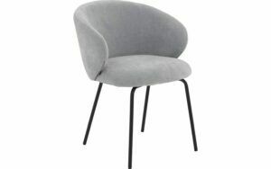 Afbeelding van een Goossens Stoel Noomi blauw stof met armleuning,