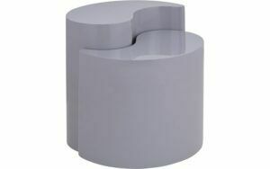 Afbeelding van een Goossens Bijzettafel Yin Yang, metaal grijs,, 48 x 51 x 30 cm