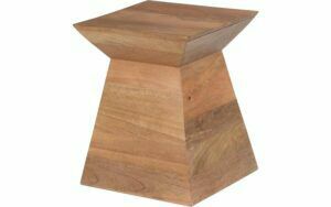 Afbeelding van een Goossens Bijzettafel Tor, hout mango bruin,, 41 x 50 x 41 cm