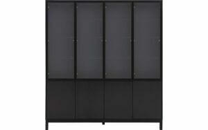 Afbeelding van een Goossens Vitrinekast Valencia, 4 glasdeuren 4 dichte deuren