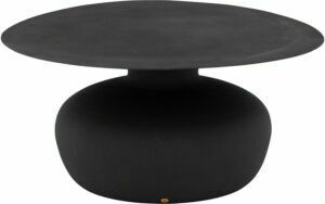 Afbeelding van een Goossens Salontafel Nanna rond, metaal zwart,, 85 x 40 x 85 cm