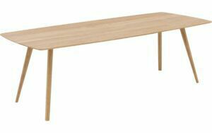 Afbeelding van een Goossens Eettafel Ferry, Semi rechthoekig 240 x 100 cm