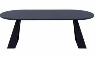 Afbeelding van een Goossens Eettafel Fenix, Semi rond 200 x 100 cm