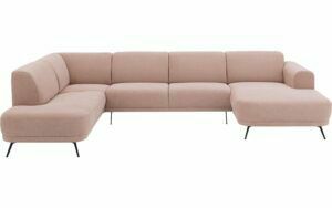 Afbeelding van een Goossens Bank Shallow roze, stof, stijlvol landelijk