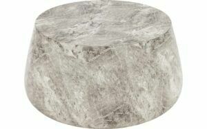 Afbeelding van een Goossens Salontafel Orsta rond, glasvezelbeton grijs,, 80 x 45 x 80 cm