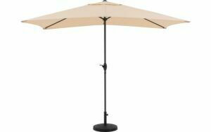 Afbeelding van een Goossens Parasol Siri, Parasol 2x3 meter met voet