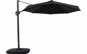 Afbeelding van een Goossens Parasol Svea, Zweefparasol 3x3 meter met voet