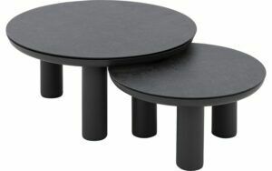 Afbeelding van een Goossens Salontafel Voor Buiten Roef, Salontafel set van 2