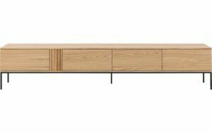 Afbeelding van een Goossens Tv Meubel Viola, 4 kleppen staand