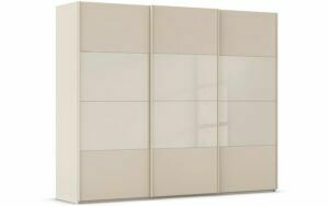 Afbeelding van een Goossens Kledingkast Finca Combi Glans-mat Glas, Slaapkamerkast 300 cm breed, 223 cm hoog, 3x 4 paneel (glas met glas mat combinatie) schuifdeuren