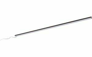 Afbeelding van een Goossens Kastverlichting Finish, Set 80 cm ledstrip wit licht met afstandbediening, zwart aluminium, , stijlvol landelijk