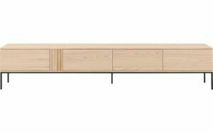 Afbeelding van een Goossens Tv Meubel Viola, 4 kleppen staand