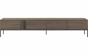 Afbeelding van een Goossens Tv Meubel Viola, 4 kleppen staand