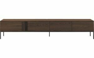 Afbeelding van een Goossens Tv Meubel Viola, 4 kleppen staand