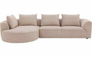 Afbeelding van een Goossens Bank Jada beige, stof, 2,5-zits, stijlvol landelijk