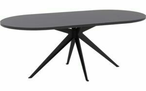 Afbeelding van een Goossens Eettafel Fenix, Semi rond 200 x 100 cm