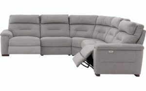 Afbeelding van een Goossens Bank Boris grijs, stof,