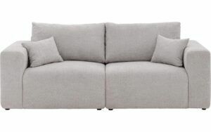 Afbeelding van een Goossens Bank Mika grijs, stof, 2-zits,