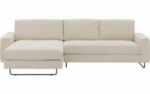 Afbeelding van een Goossens Bank Jorney beige, stof, 2,5-zits, elegant chic