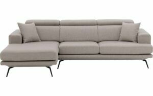 Afbeelding van een Goossens Hoekbank Viggo grijs, stof, 2,5-zits, modern design