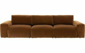 Afbeelding van een Goossens Bank Amara bruin, stof, 1,5-zits,