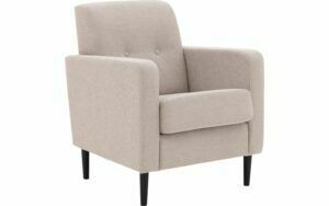 Afbeelding van een Goossens Fauteuil Hipp, Fauteuil 2 knopen in de rug