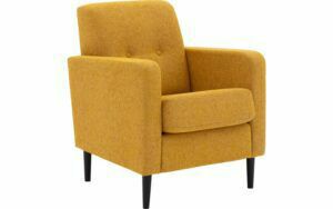 Afbeelding van een Goossens Fauteuil Hipp, Fauteuil 2 knopen in de rug