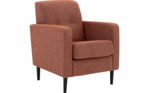 Afbeelding van een Goossens Fauteuil Hipp, Fauteuil 2 knopen in de rug